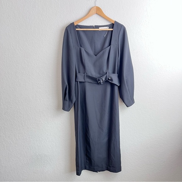 Fame And Partners The Maiden Dress Midi Sweetheart Sheath - Picture 2 of 14